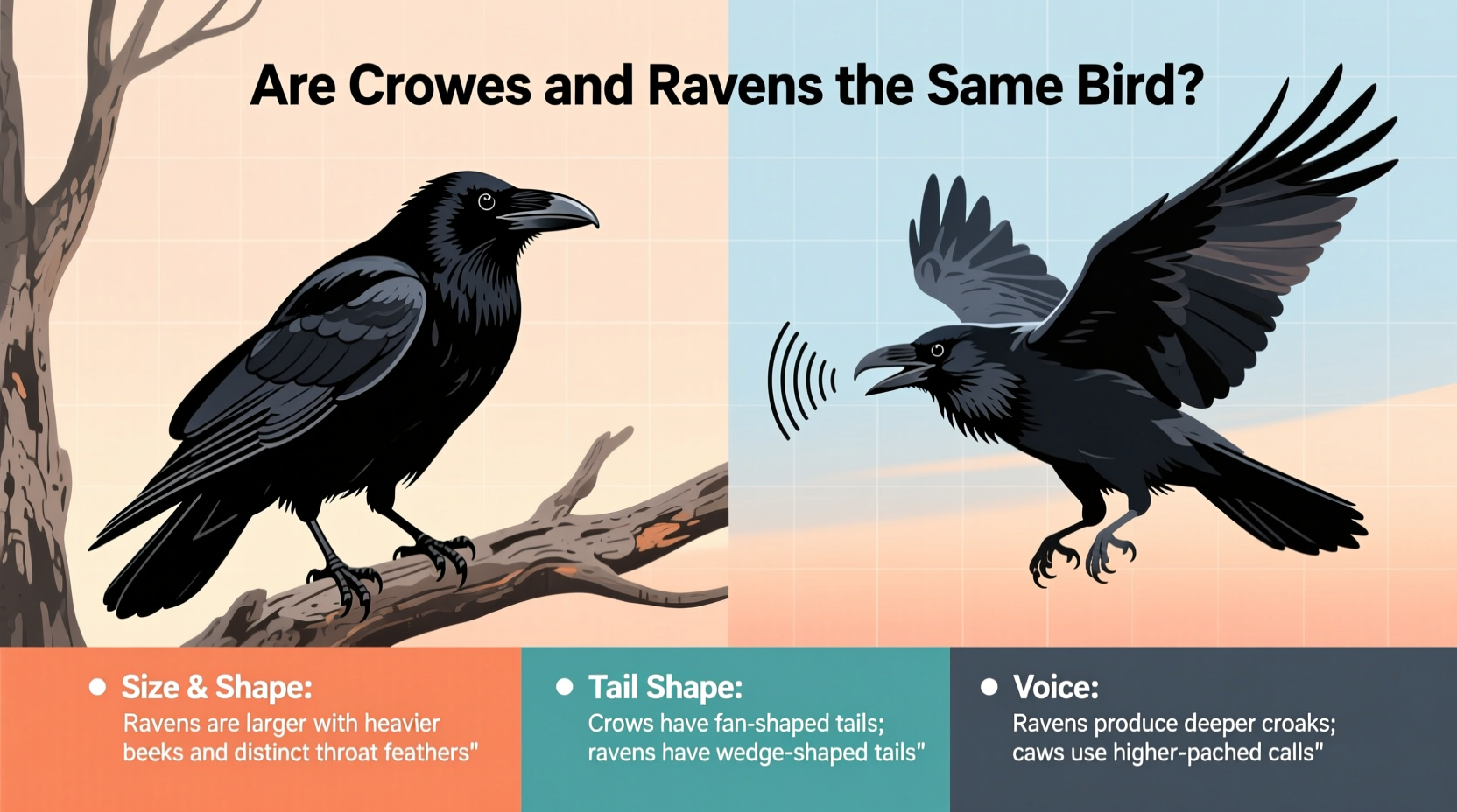 are crows and ravens the same bird