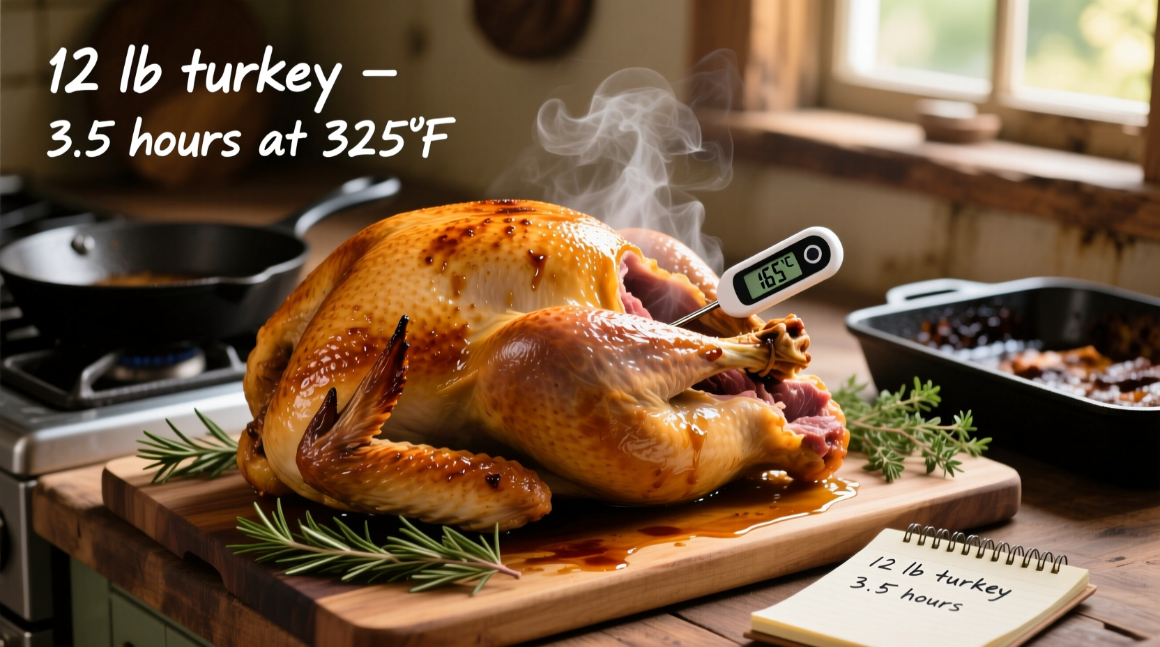 how long to cook 12 lb turkey