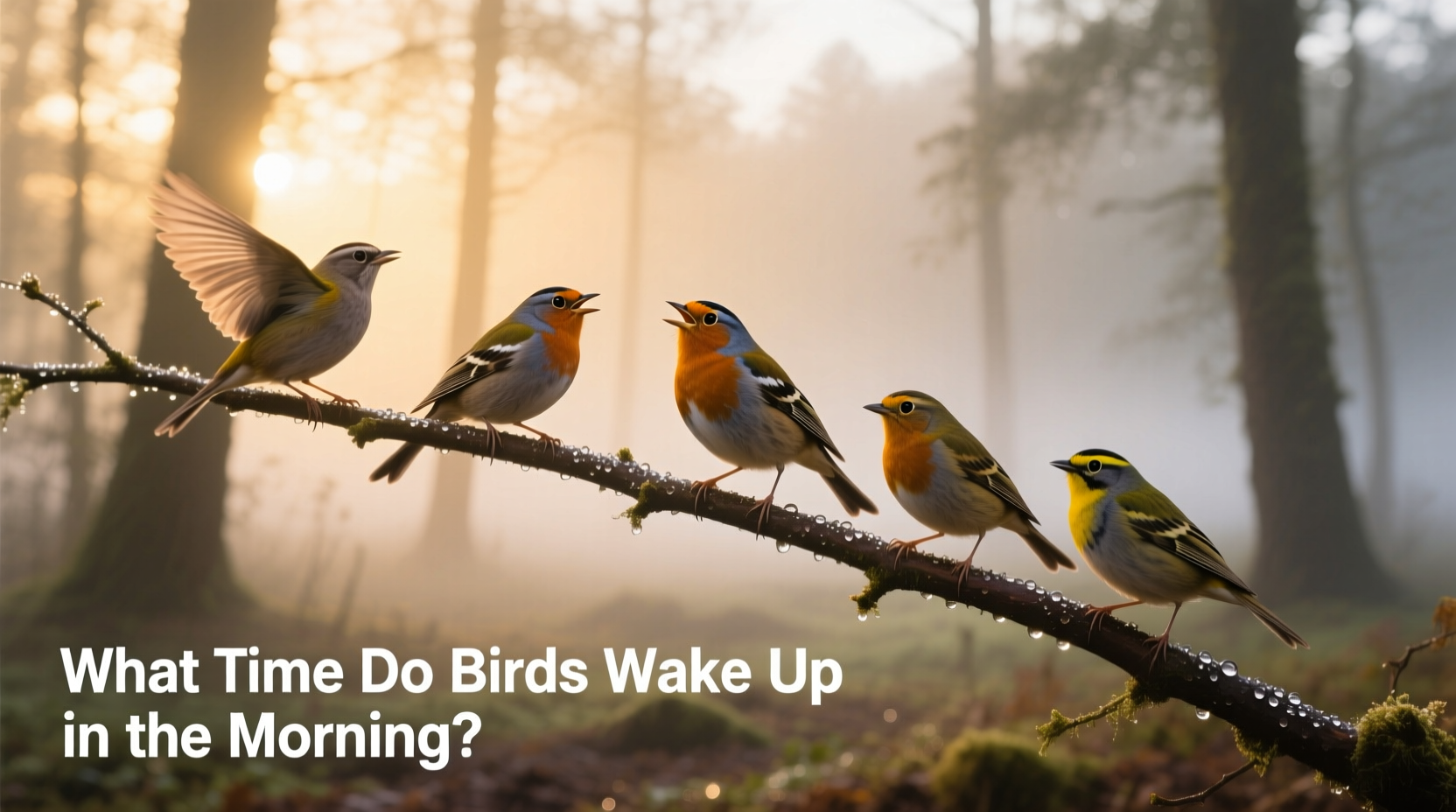 what time do birds wake up