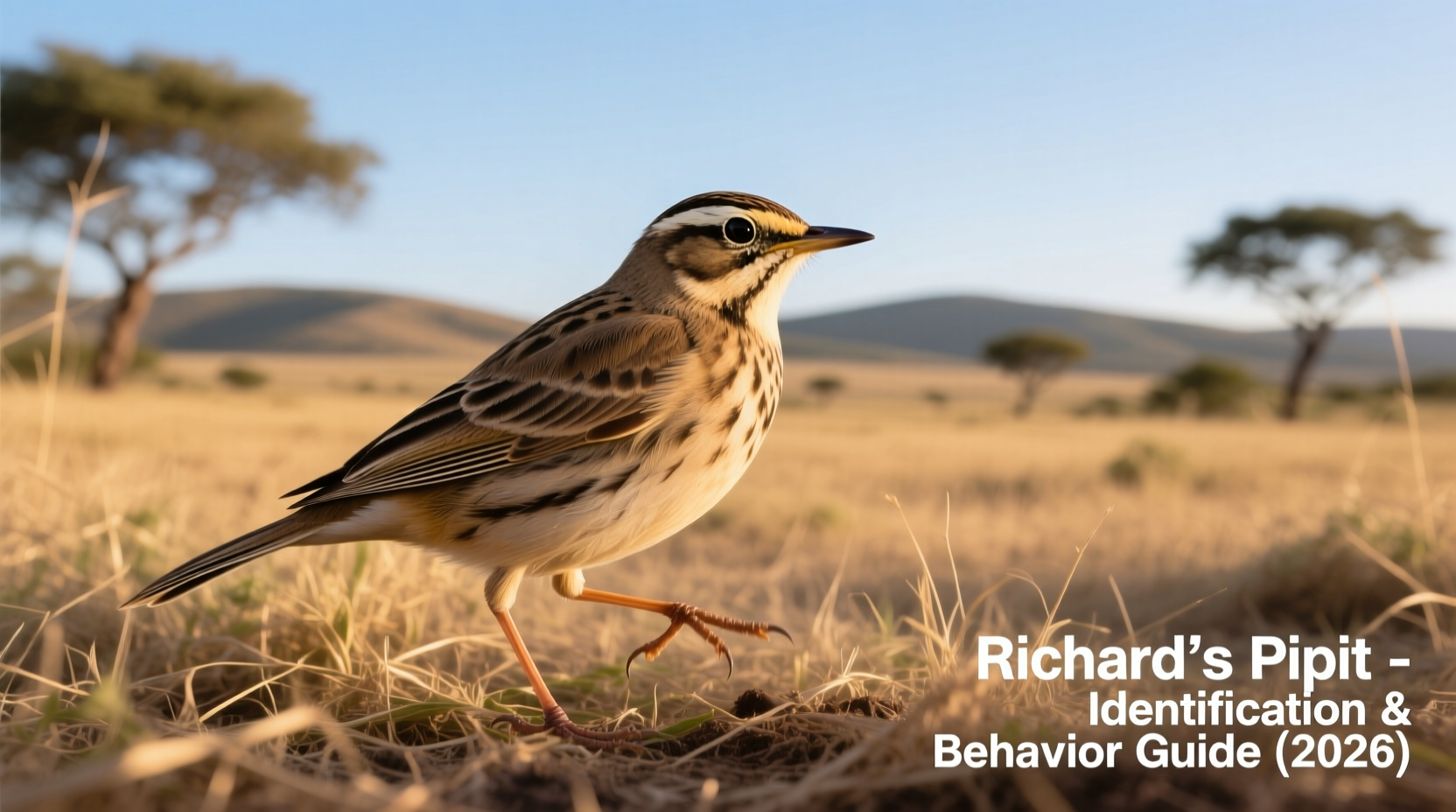 Richard's Pipit: Identification & Behavior Guide (2026)