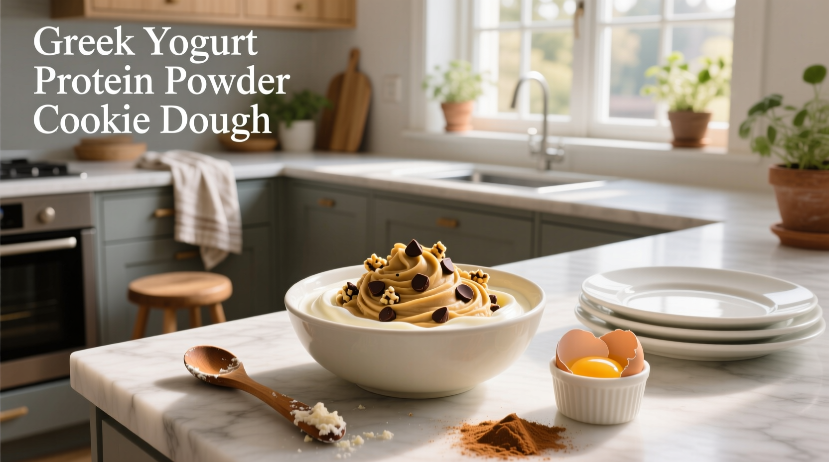 How to Make Greek Yogurt Protein Powder Cookie Dough