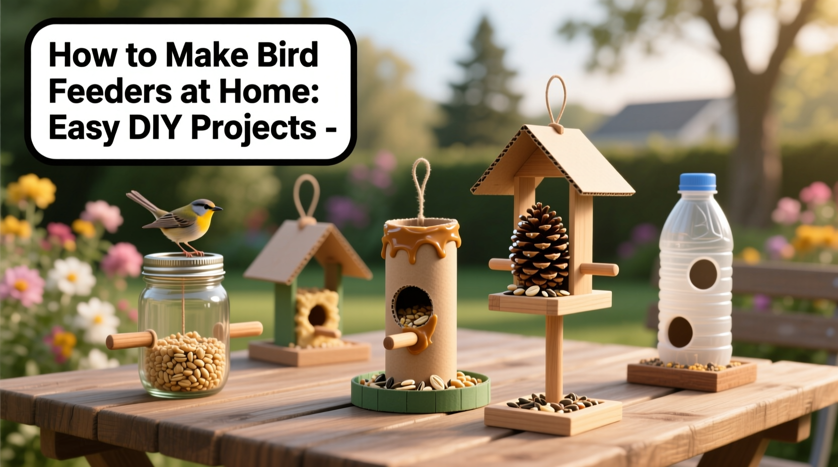 how to make bird feeders