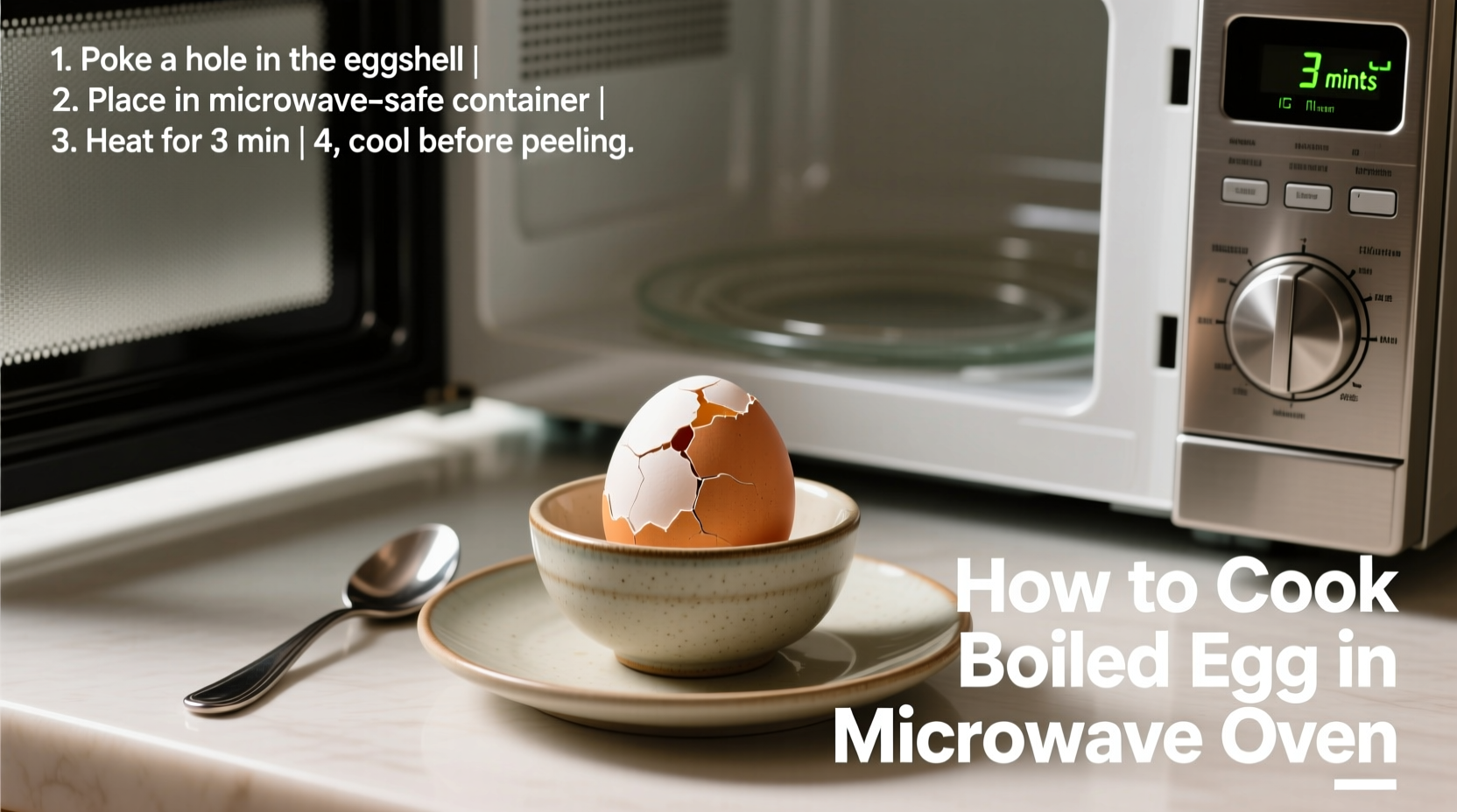Microwave Boiled Egg: Safe 6-Minute Method