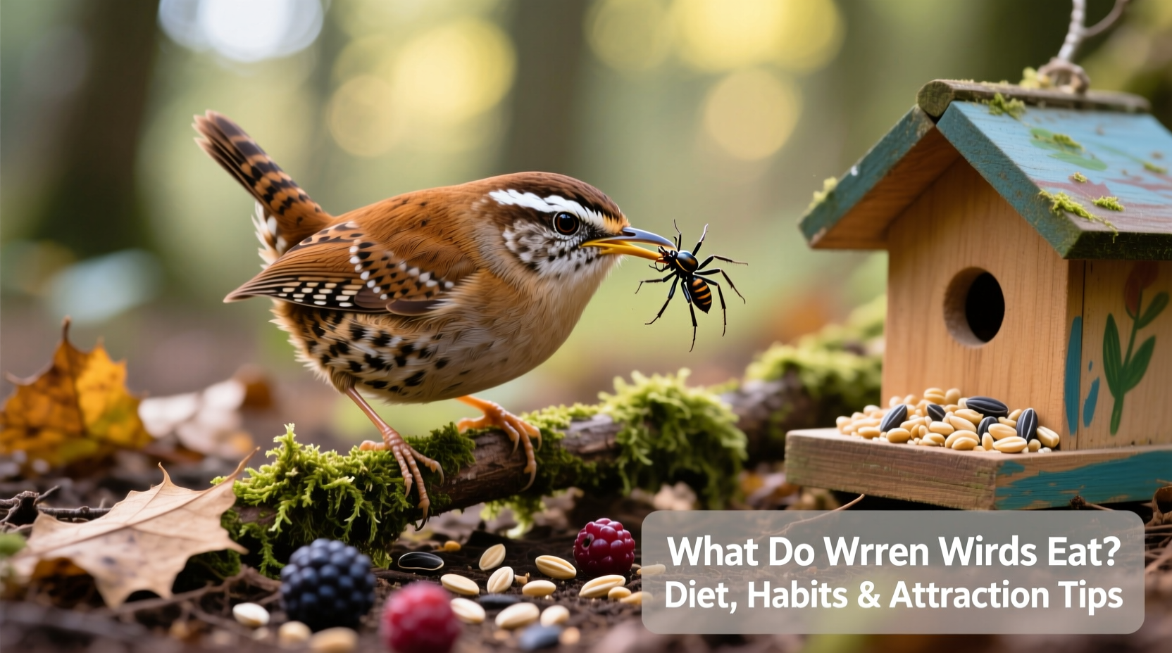 what do wren birds eat