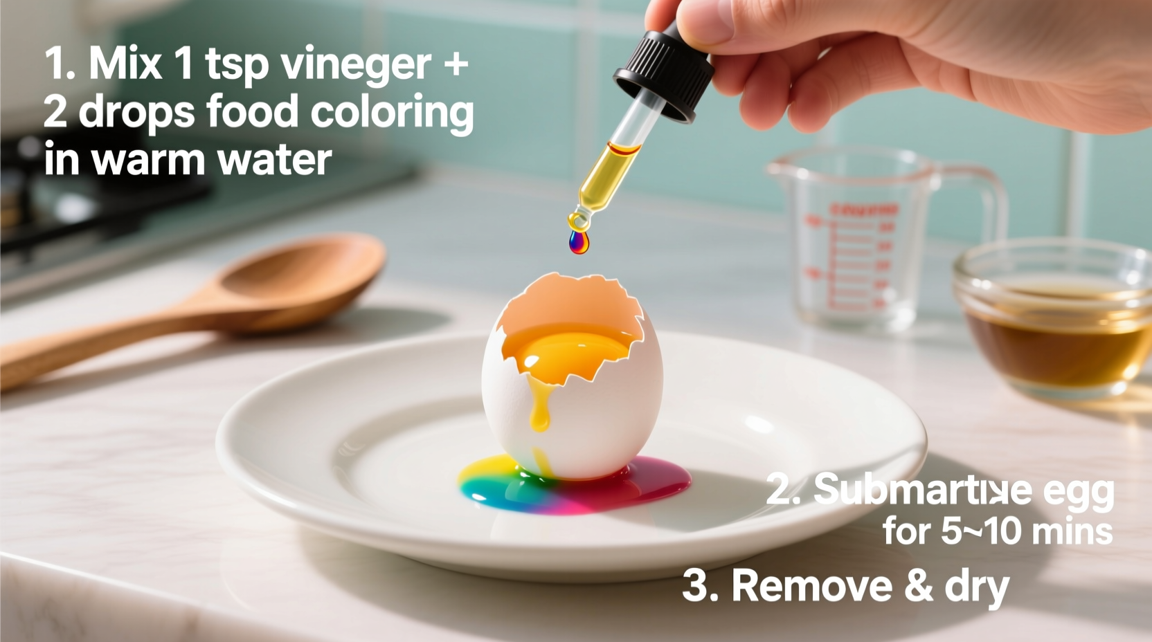 how to food color eggs