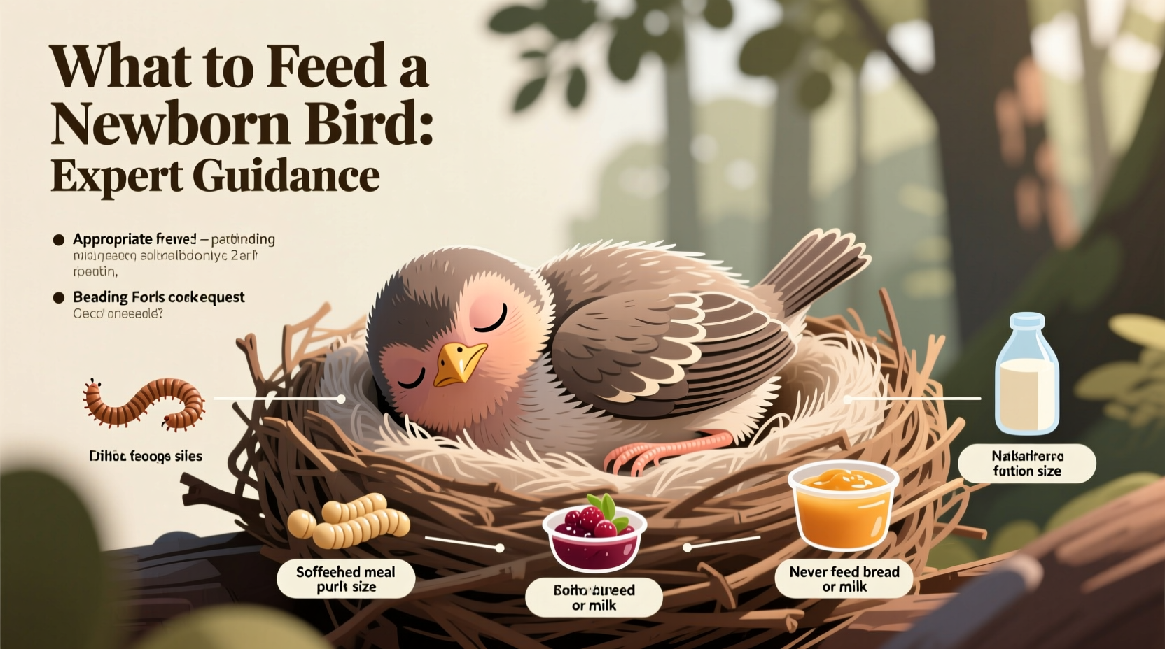 what do i feed a newborn bird