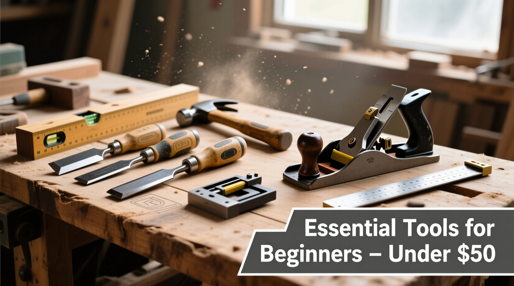 Essential woodworking tools for beginners on budget