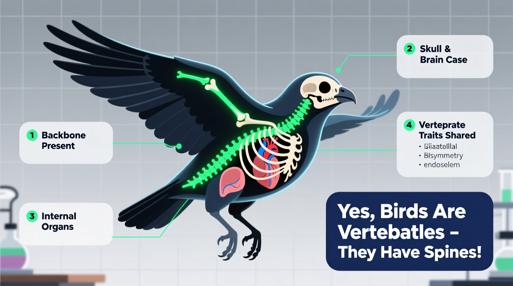are birds vertebrates