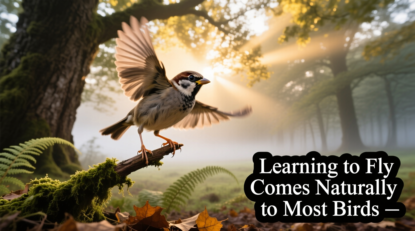 does learning to fly come naturally to birds