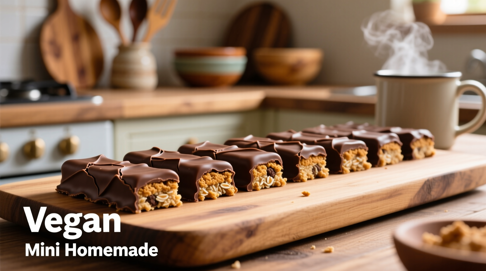 Vegan and mini homemade Twix variations