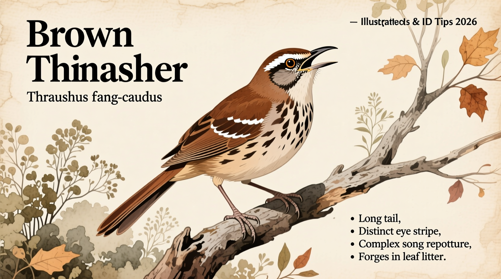 Brown Thrasher: Songbird Facts & ID Tips (2026)