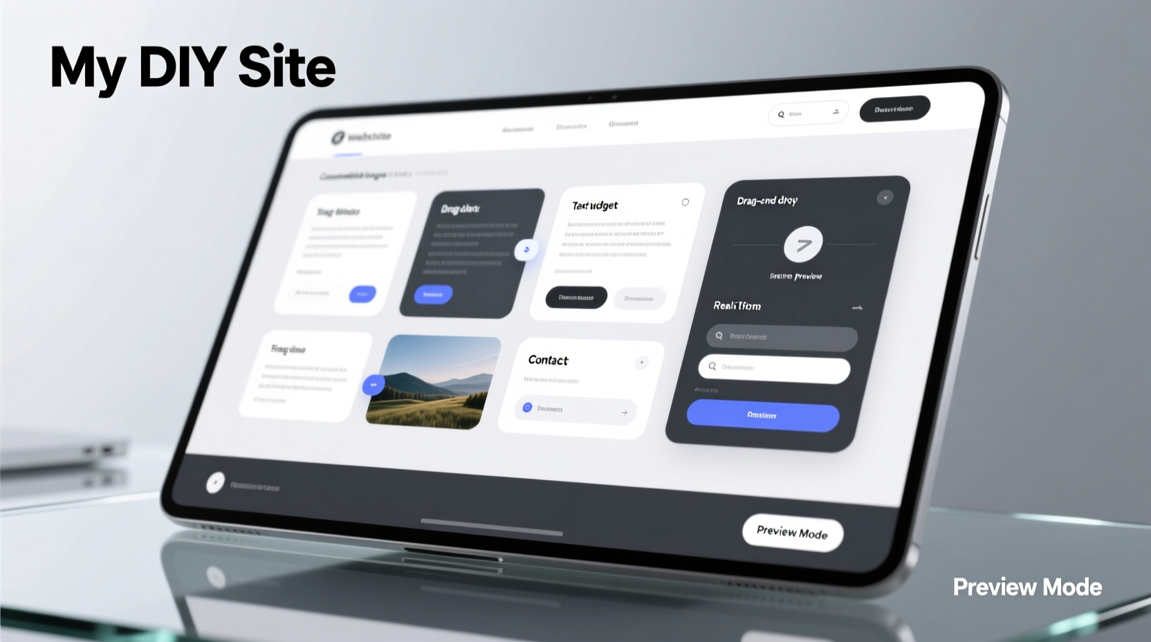 Mobile responsive DIY website design example