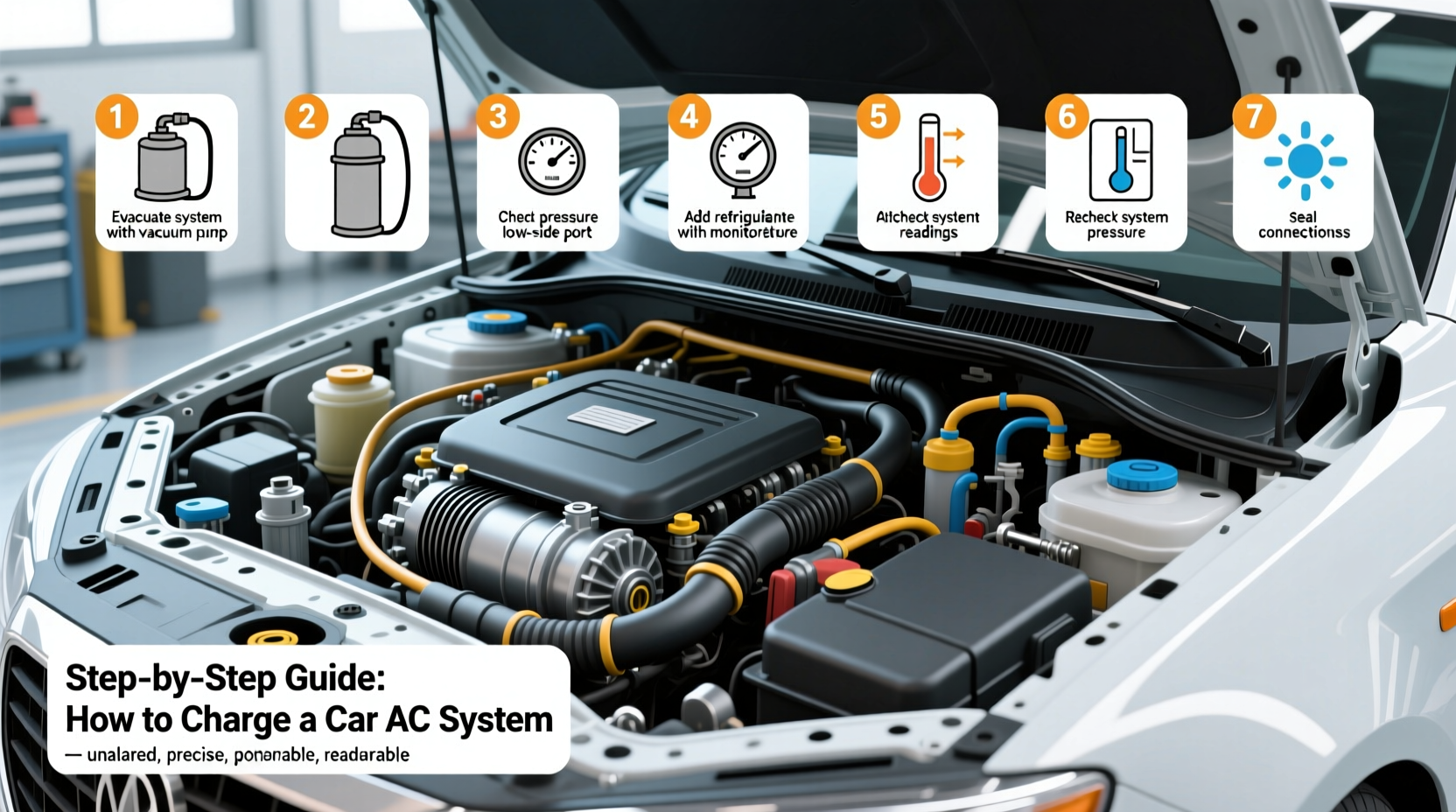 how to charge car ac system