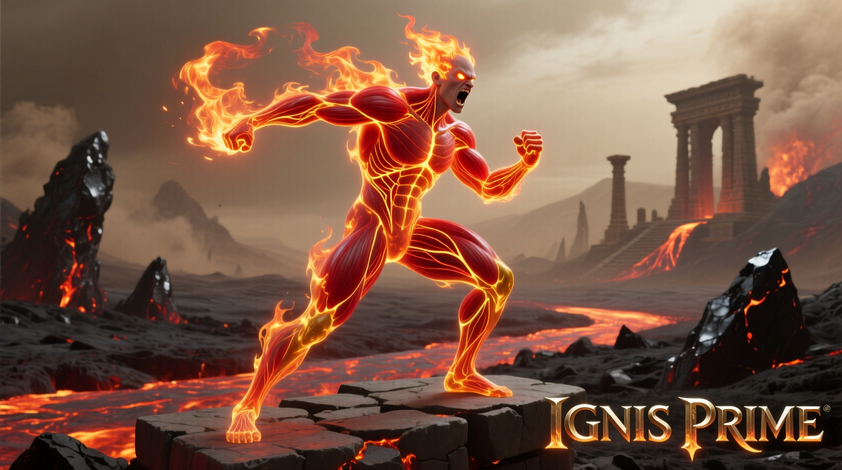 Human and Fire combination resulting in Person element in game