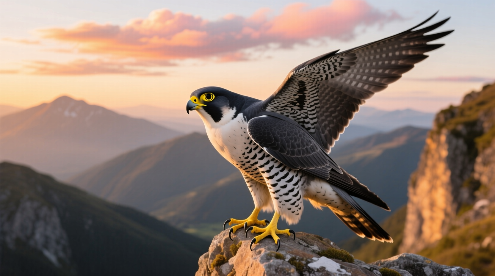 what does a falcon bird look like