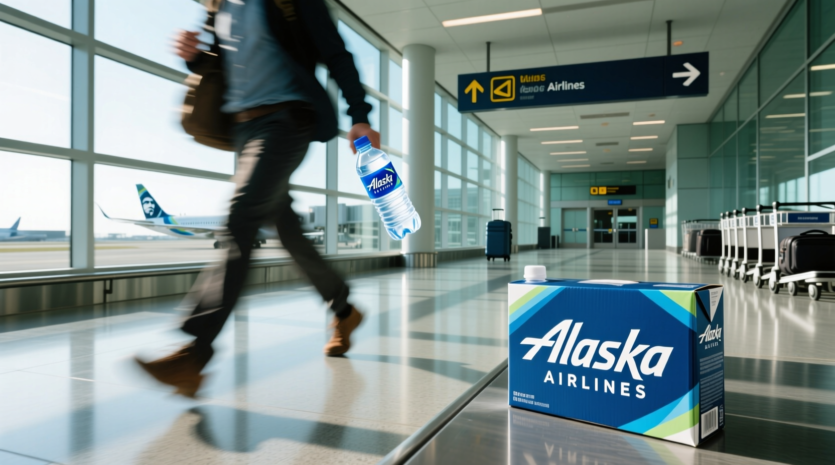 Alaska Airlines Boxed Water Plastic Policy: Transport & Logistics Guide