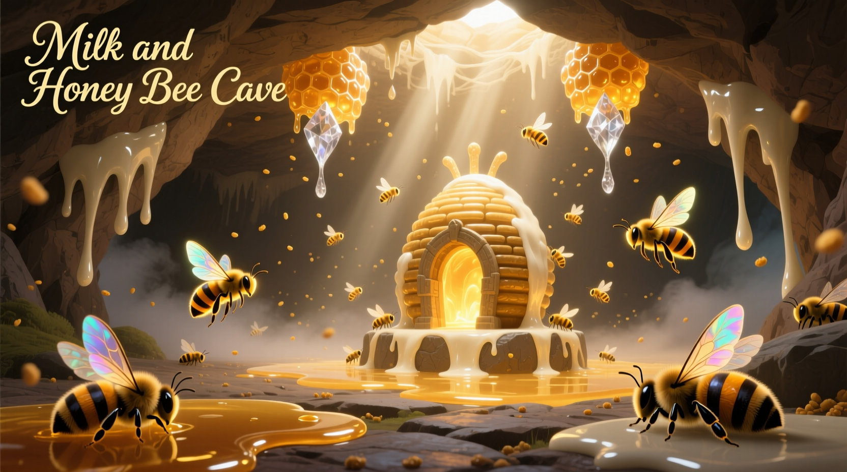 milk and honey bee cave