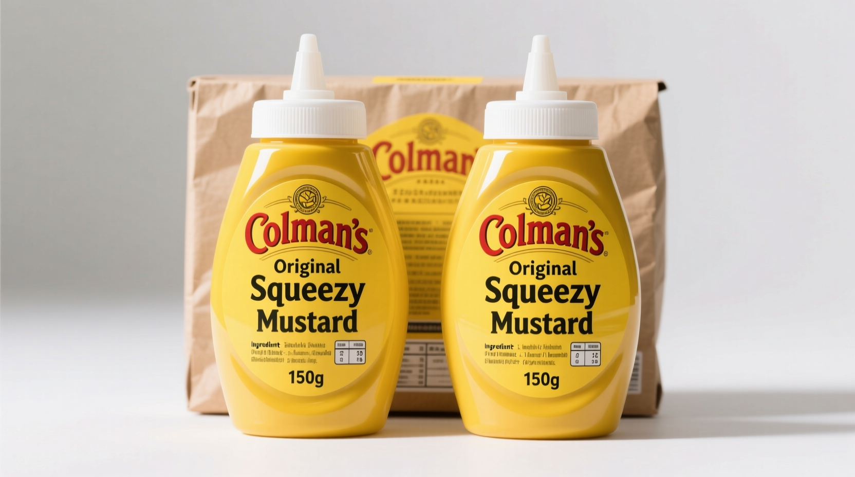 colman s original english squeezy mustard 150g pack of 2