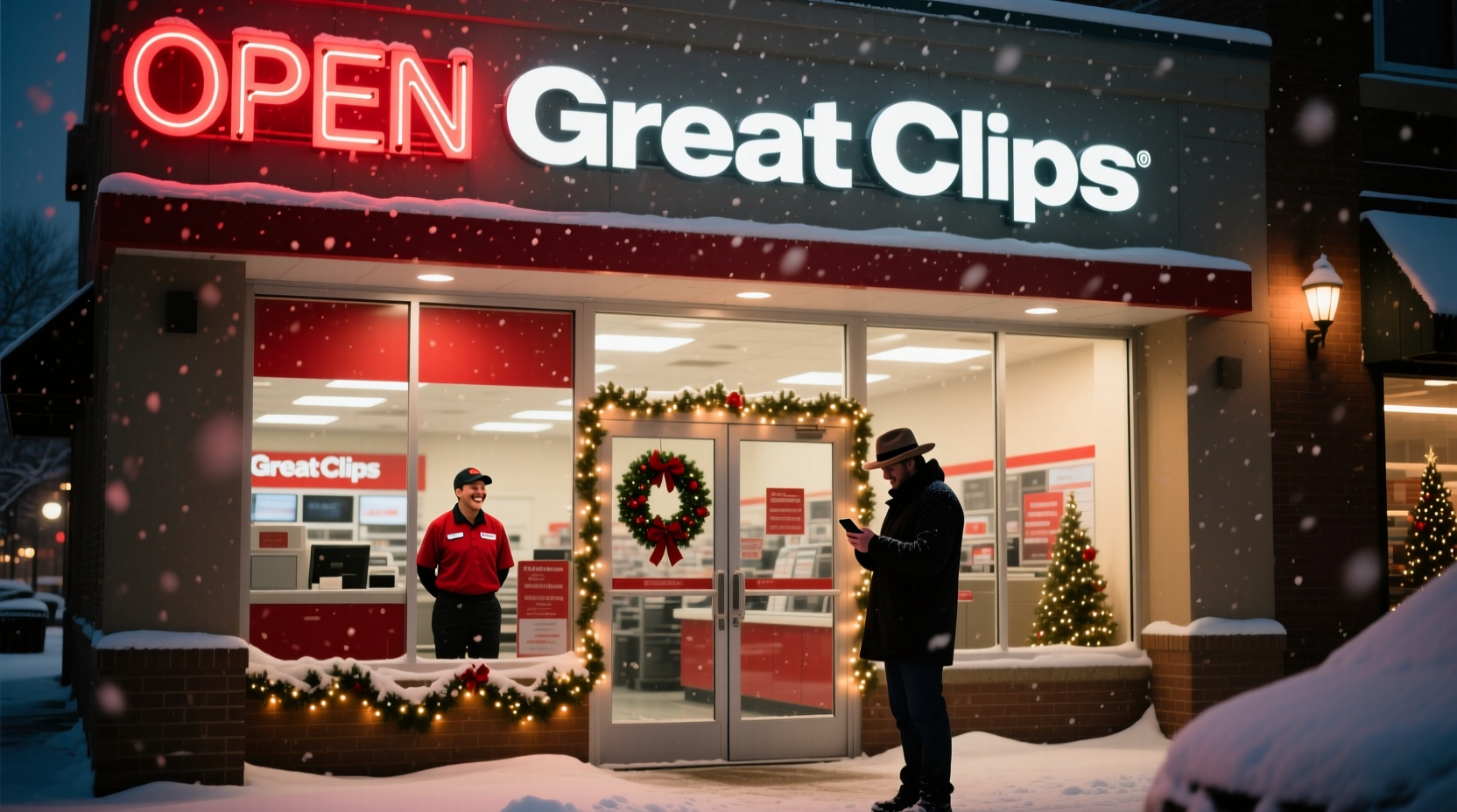 is great clips open on christmas eve