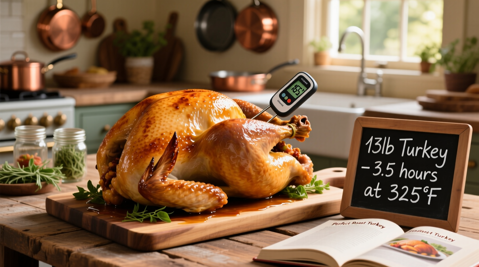 13lb Turkey Cooking Time: 2h 49m at 350°F (USDA Verified)