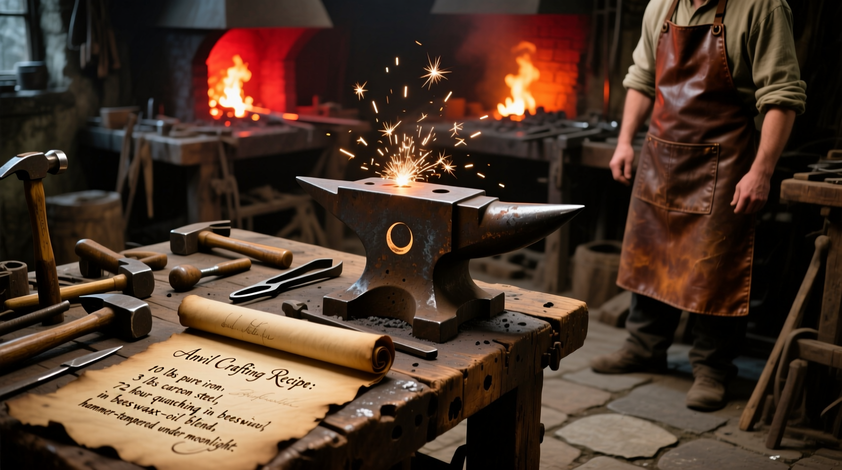 crafting recipe for anvil