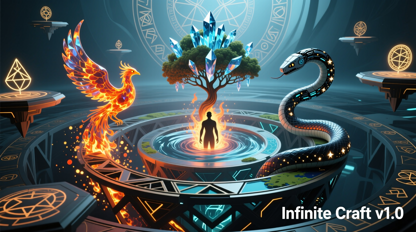 Advanced Infinite Craft combinations starting from human element