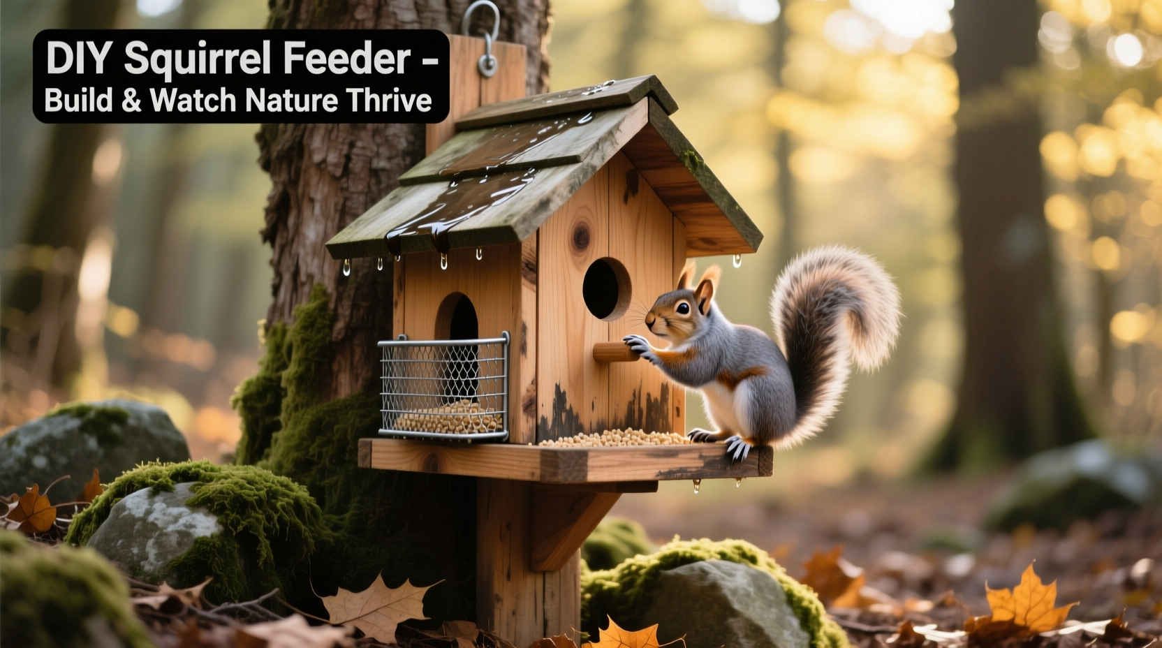 diy squirrel feeder