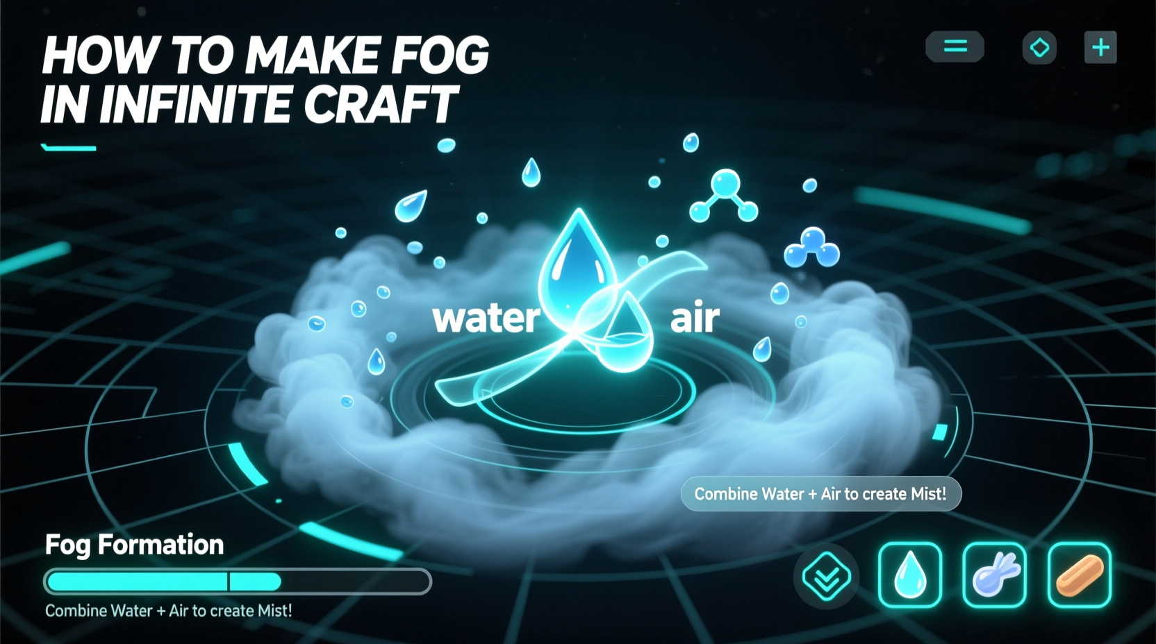 how to make fog in infinite craft
