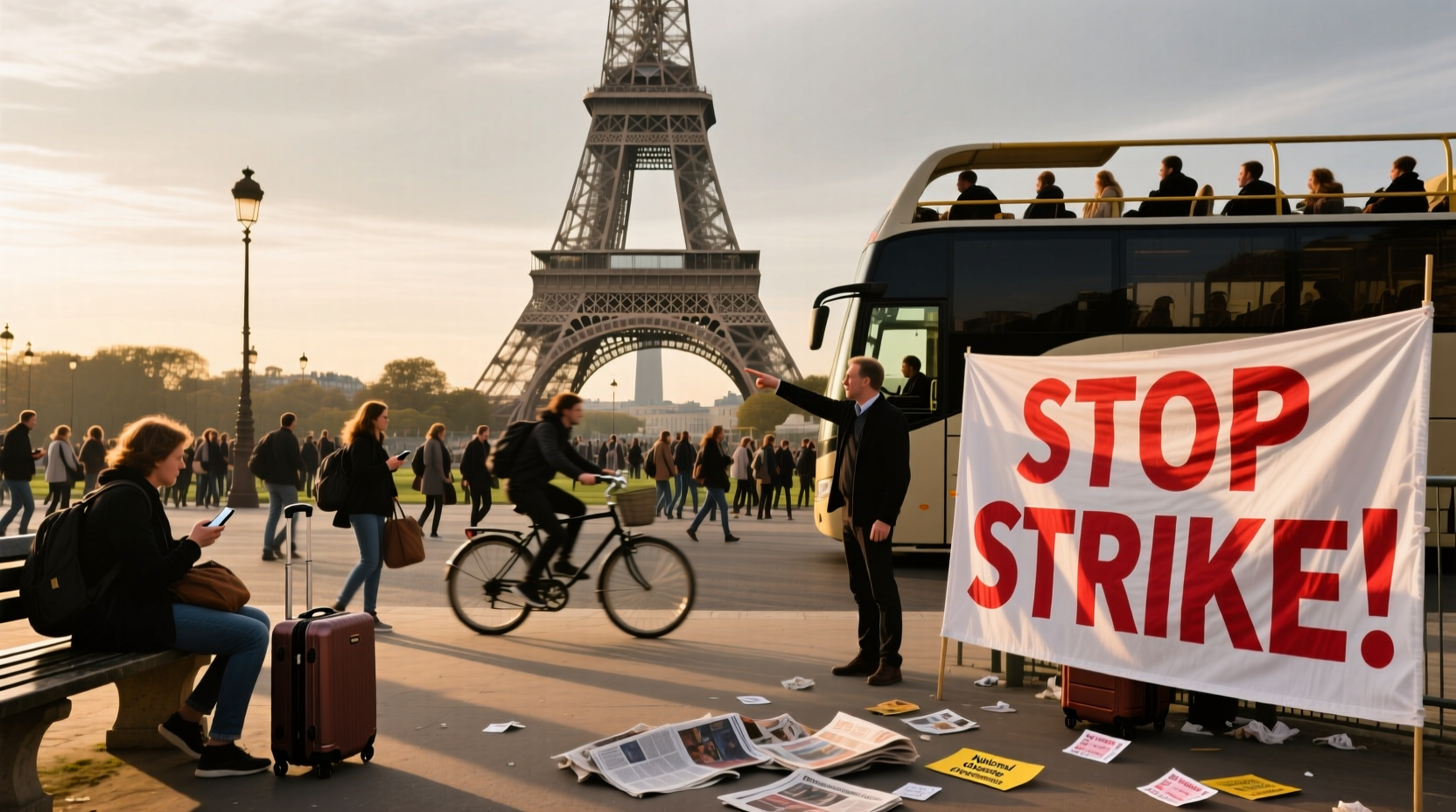 How to Get Around Paris When the Eiffel Tower Is Closed Due to Strike