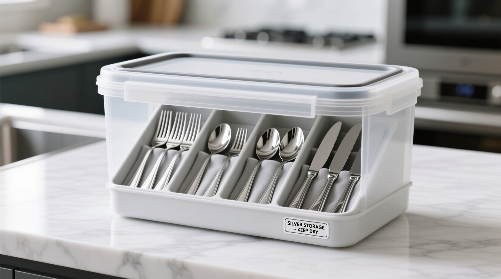 Proper silver storage in airtight container