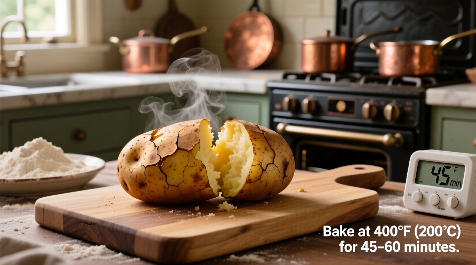 how long do u bake a potato