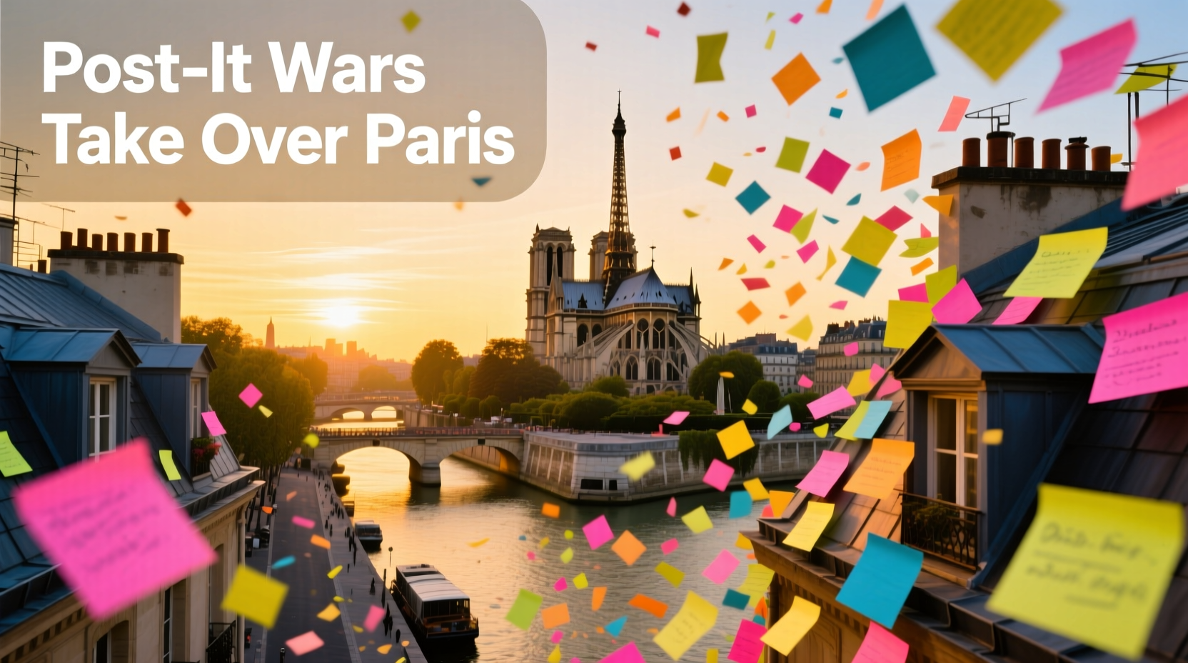 Post-it Wars Take Over Paris: Budget Travel Guide