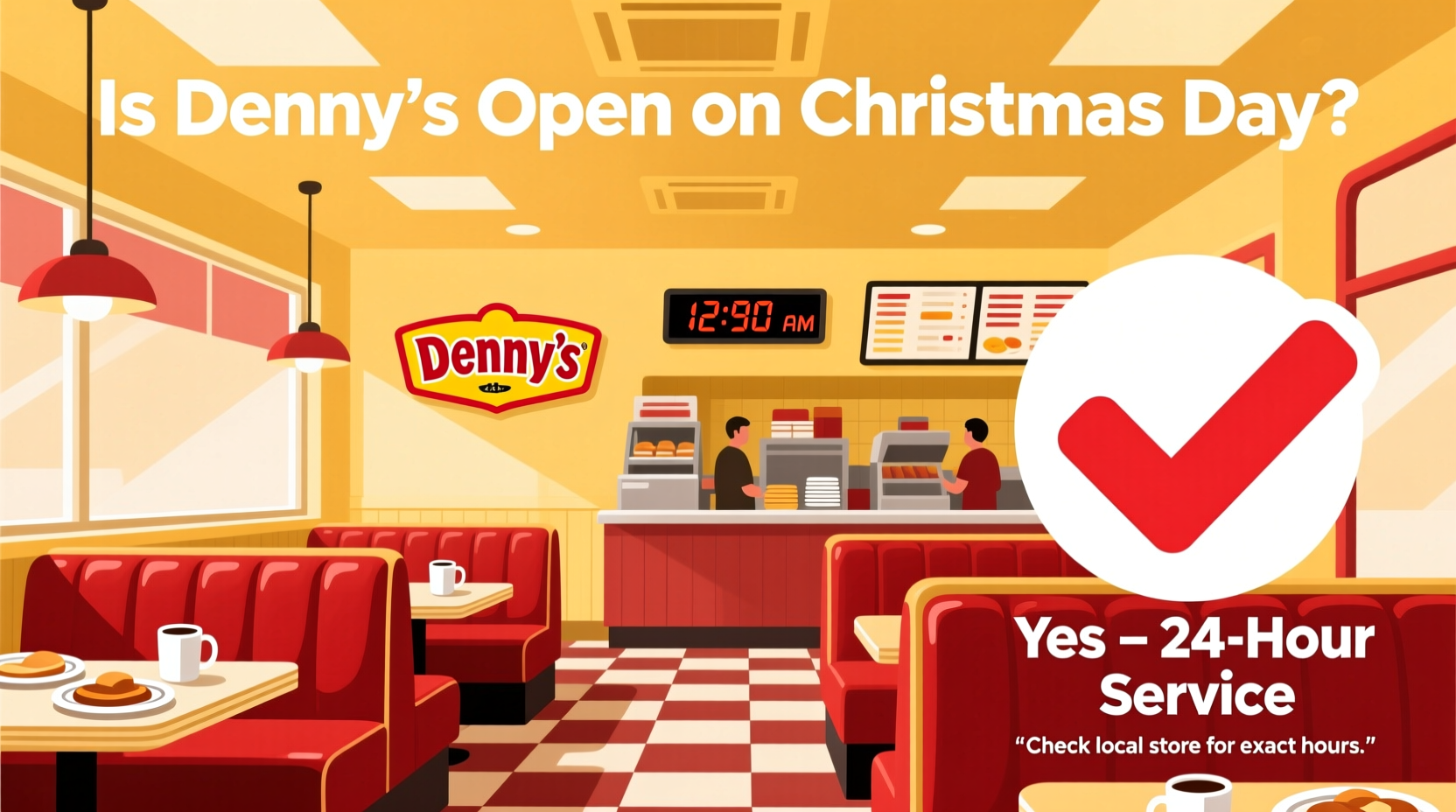 is dennys open christmas