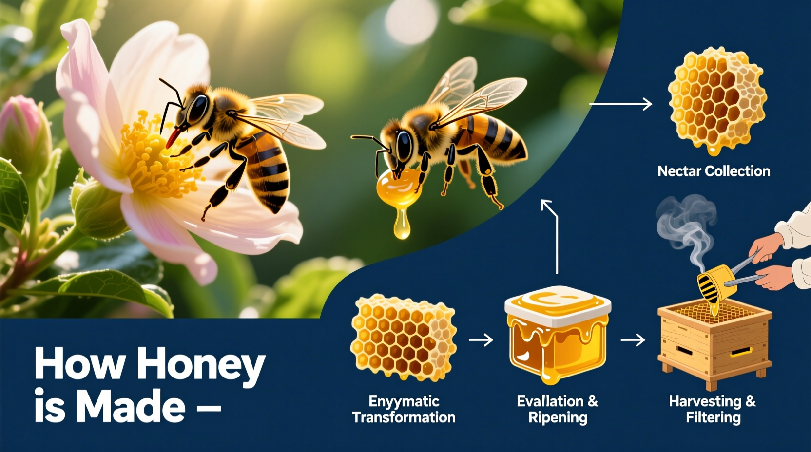 how is honey manufactured