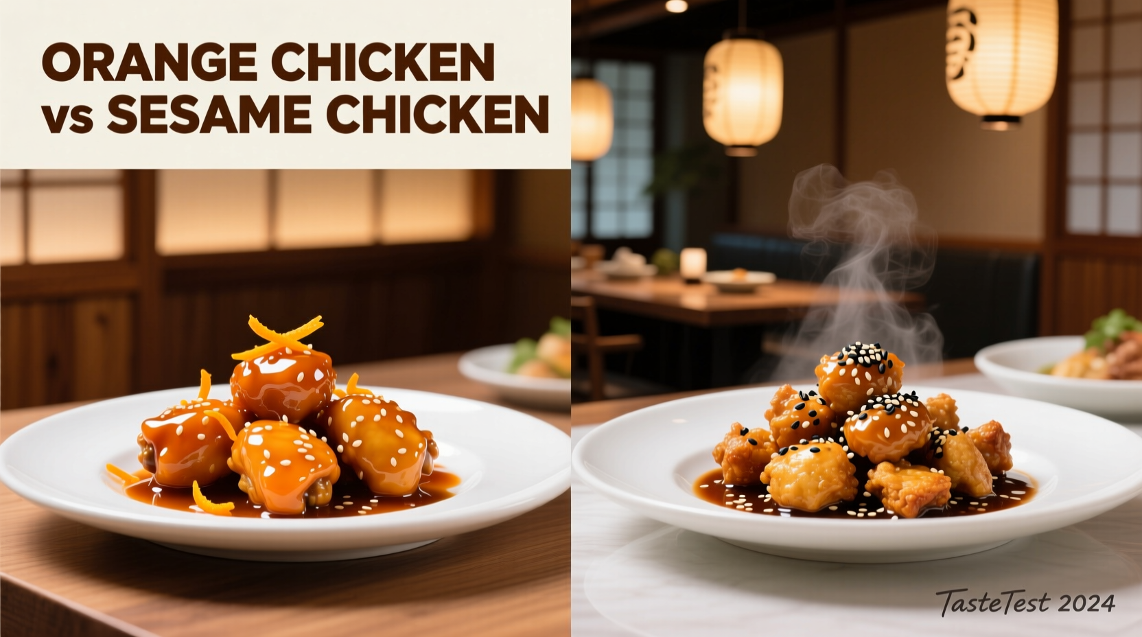 orange chicken vs sesame chicken