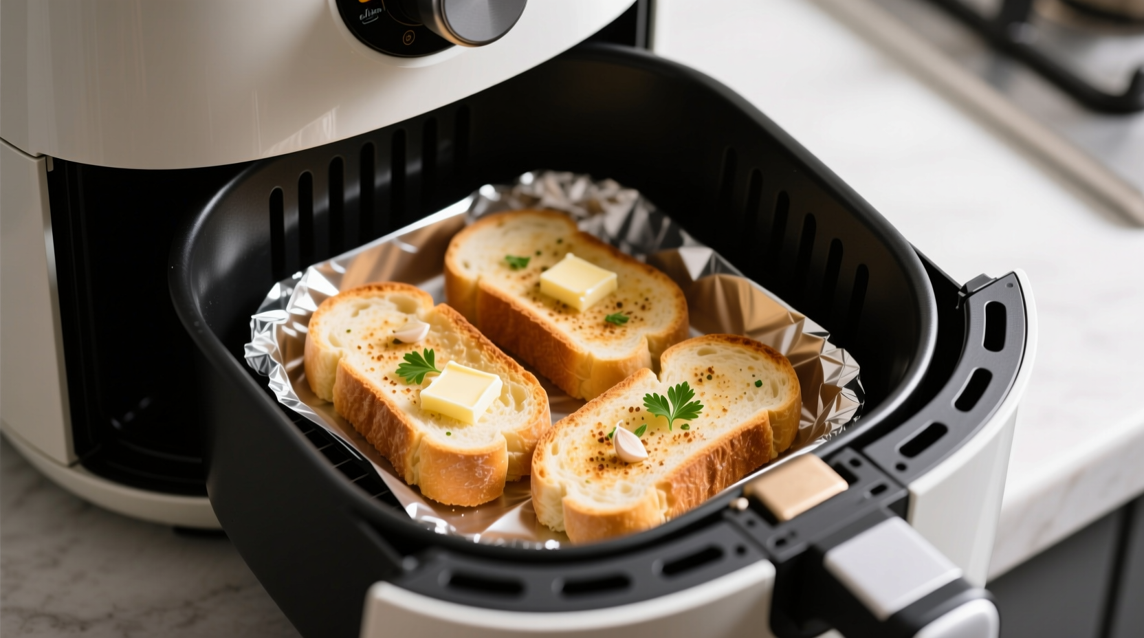 air fryer frozen garlic bread skip the foil tray here s why