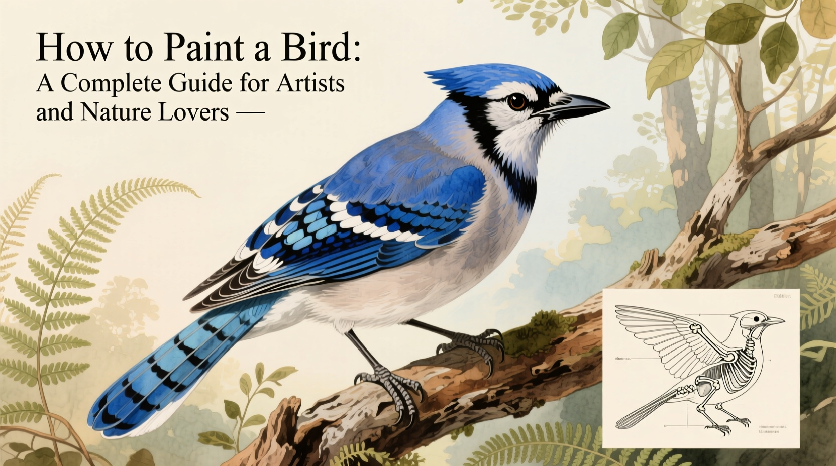 how to paint a bird