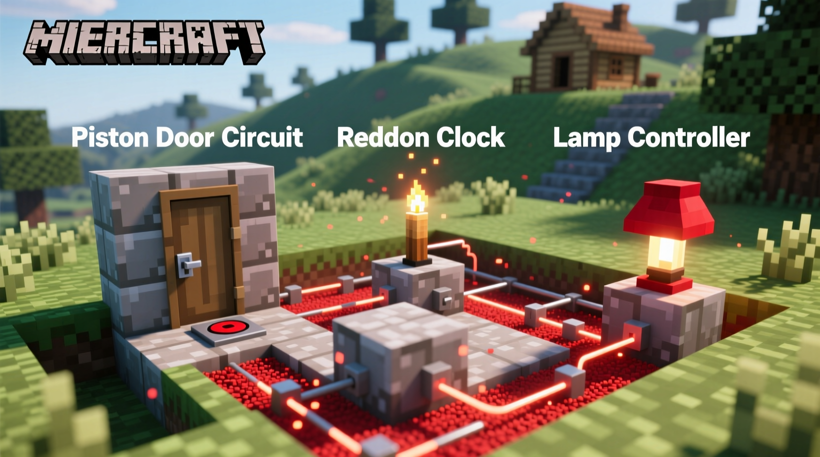 Minecraft redstone circuit examples for beginners
