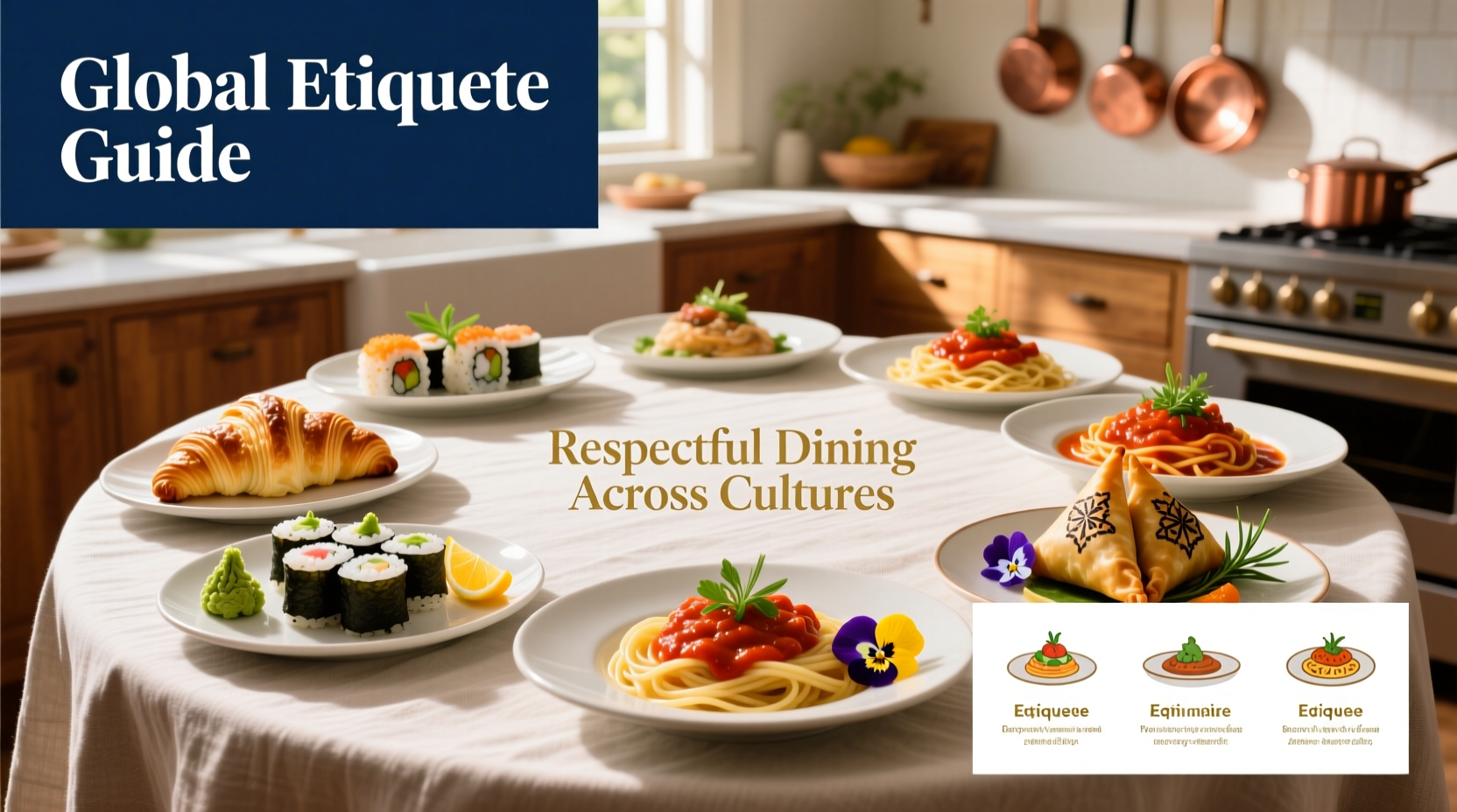 Ultimate Global Etiquette Cheat Sheet Infographic: How to Eat & Drink Respectfully Worldwide