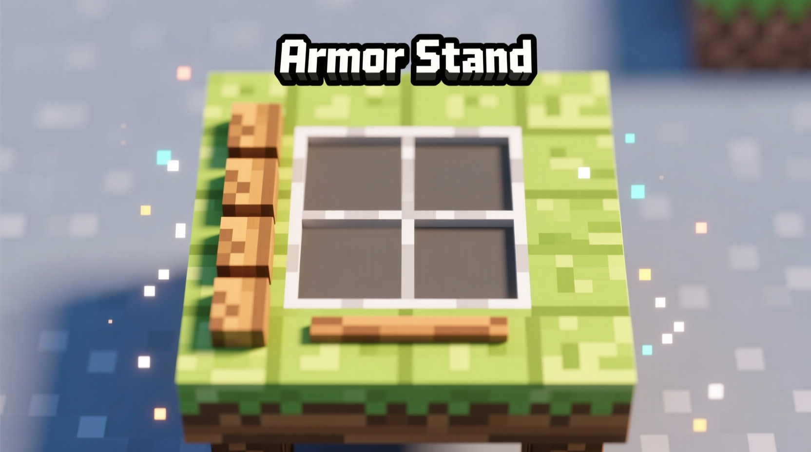 Correct armor stand crafting recipe in Minecraft crafting table