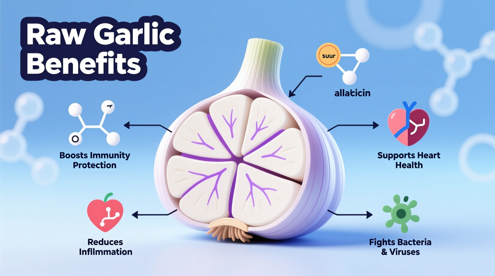 benefit of eating raw garlic