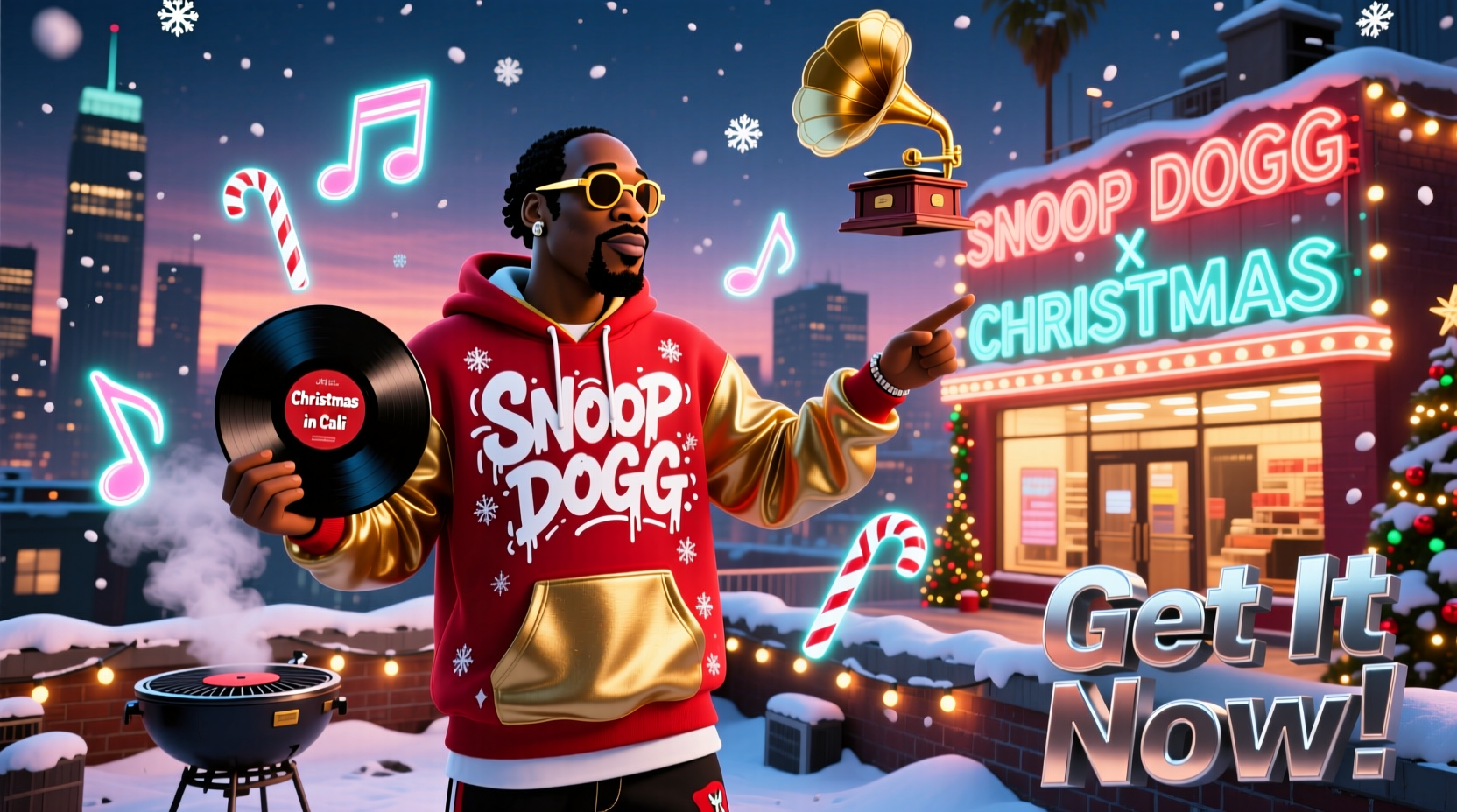 how to get christmas snoop dogg