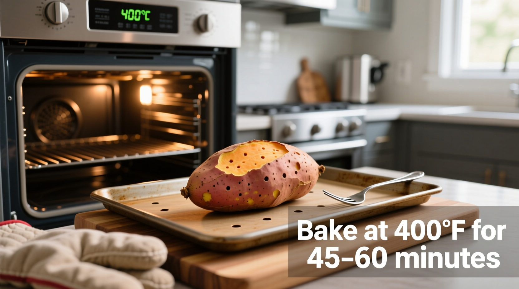 how do you bake a sweet potato in the oven