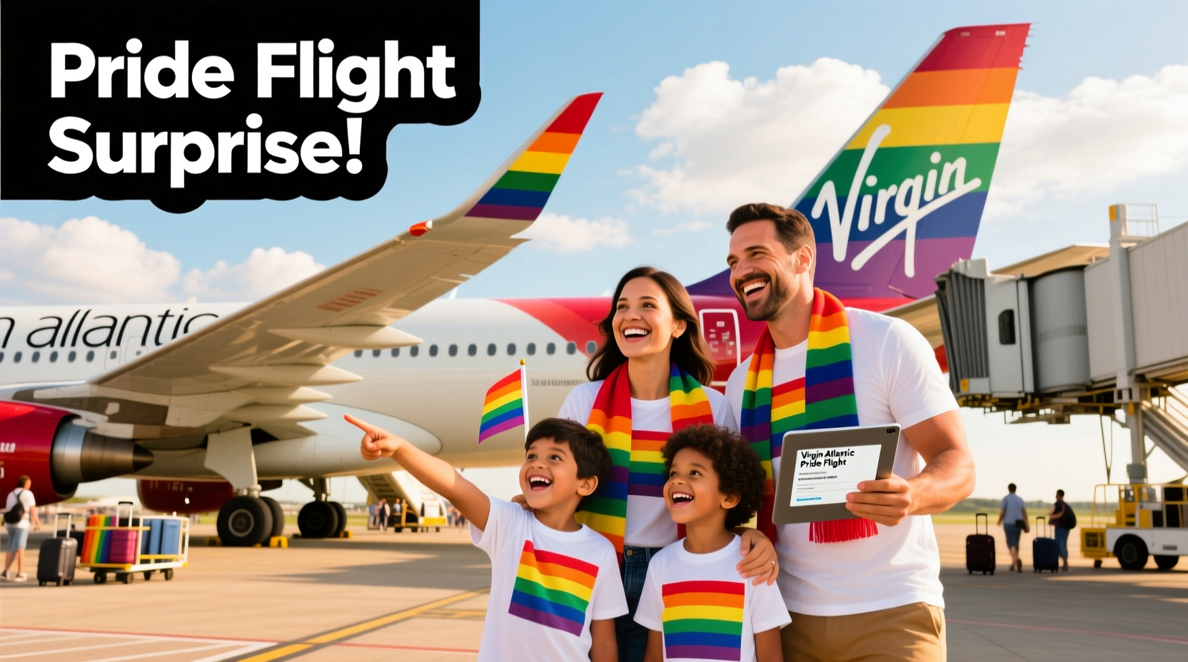 How to Handle a Family's Accidental Virgin Atlantic Pride Flight Booking