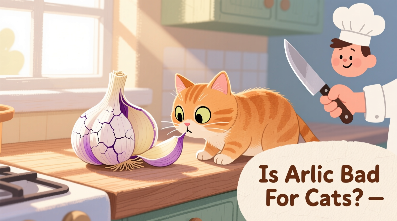 is garlic bad for cats