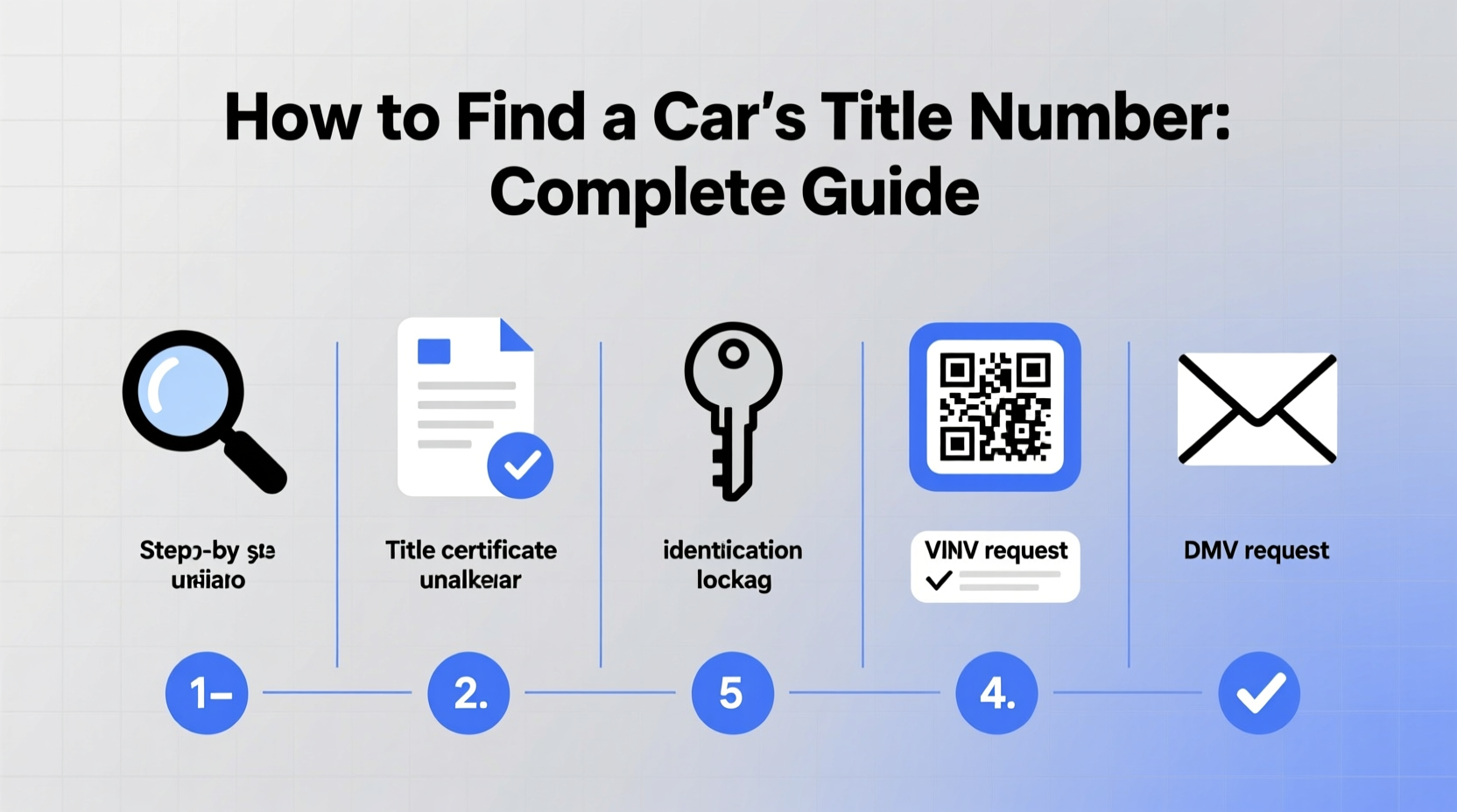 how to look up title number for car