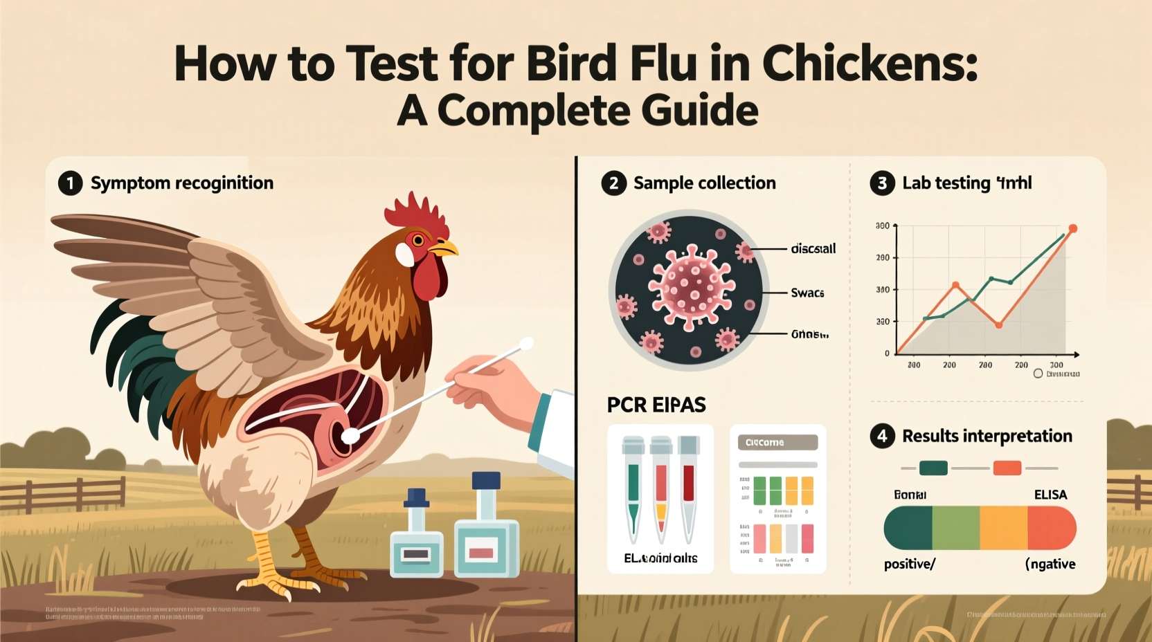 how to test for bird flu in chickens
