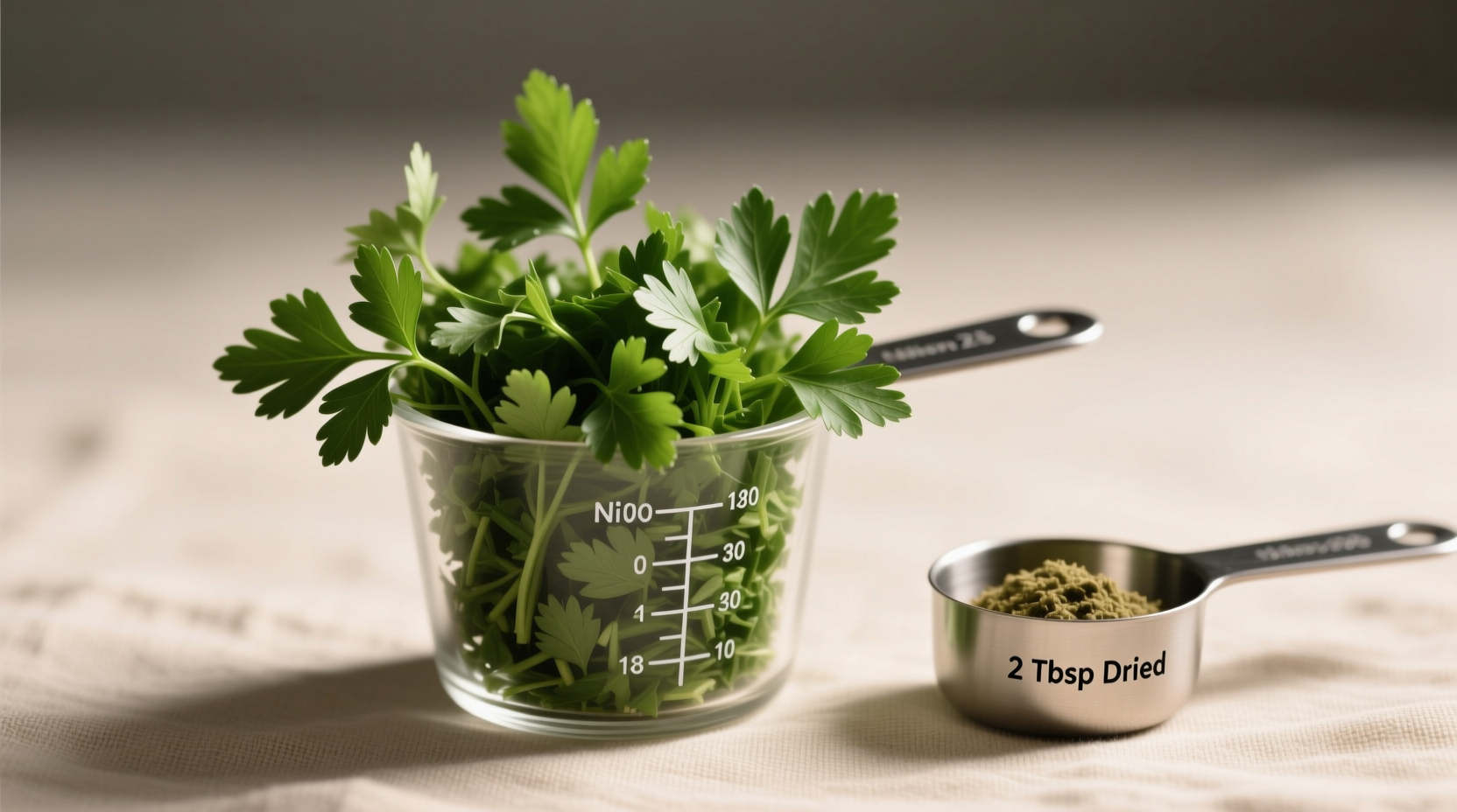 parsley conversion why 1 4 cup fresh isn t 2 tbsp dried