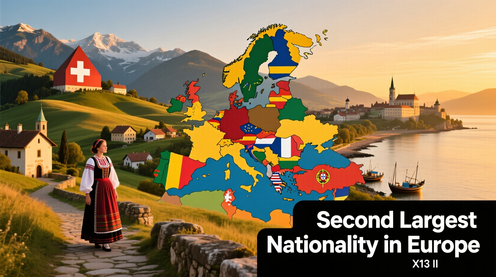 Mapped European Nations by Second-Largest Nationality Within: Budget Travel Guide