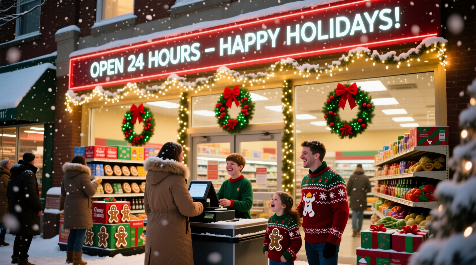 what grocery store is open on christmas